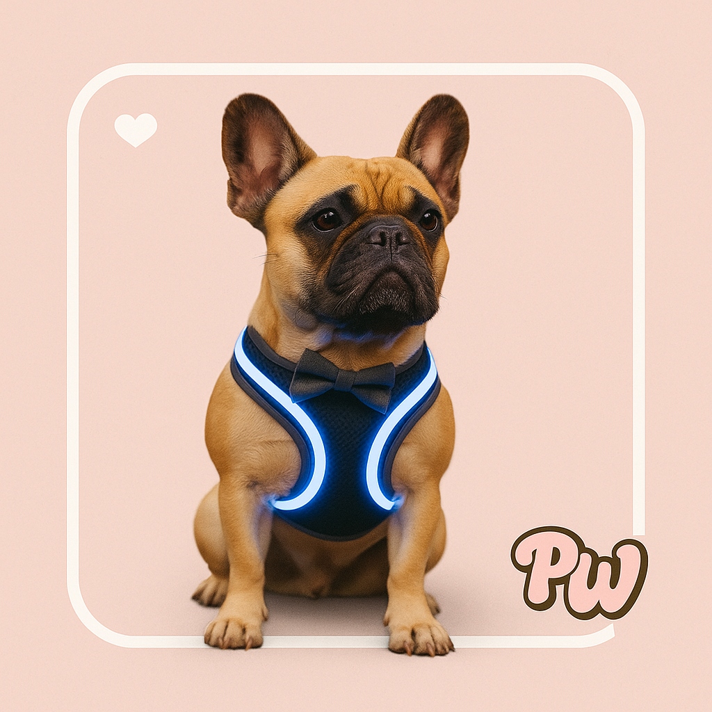 Rechargeable LED Dog Harness for Night Walk Safety