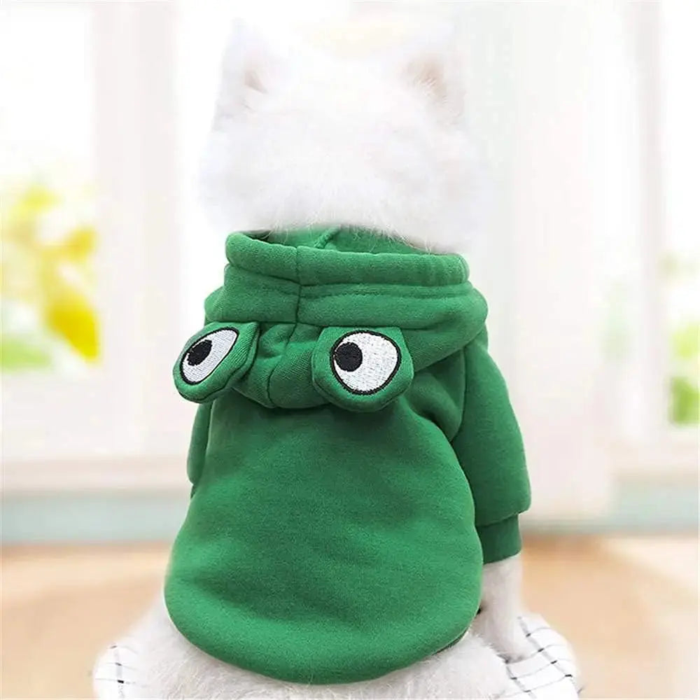 The Ribbit-ing Frog Hoodie for Small Dogs Puppy Whippd