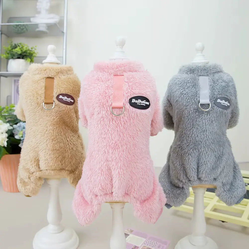 Paw-sitively Adorable Velvet Snuggie Suit for Small Dogs & Cats Puppy Whippd