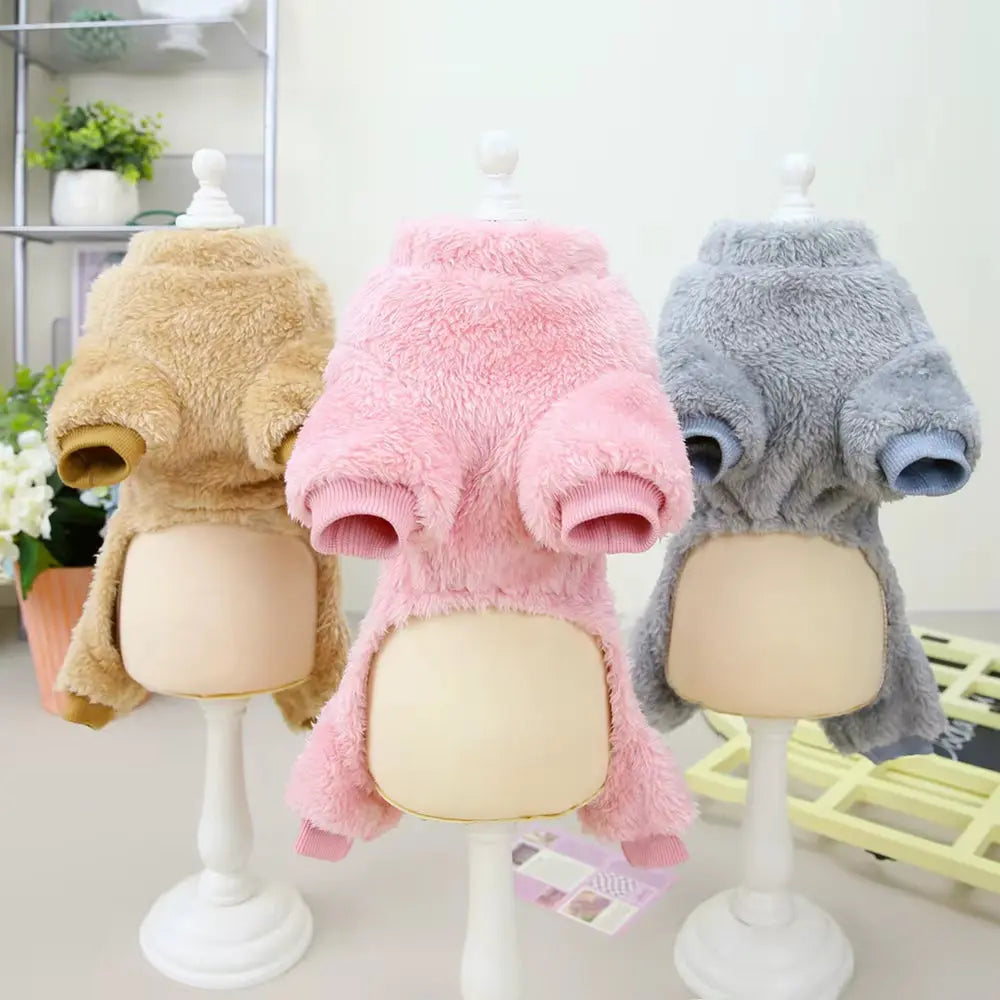 Paw-sitively Adorable Velvet Snuggie Suit for Small Dogs & Cats Puppy Whippd