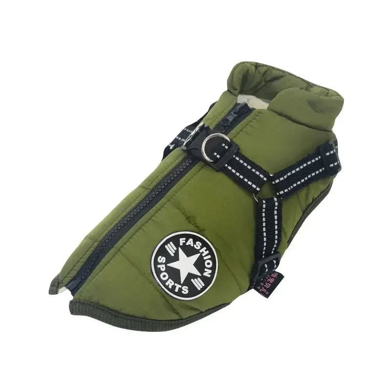 Ultimate Winter Dog Jacket with Built-In Harness Puppy Whippd