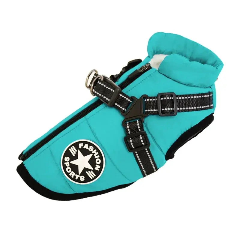Ultimate Winter Dog Jacket with Built-In Harness Puppy Whippd