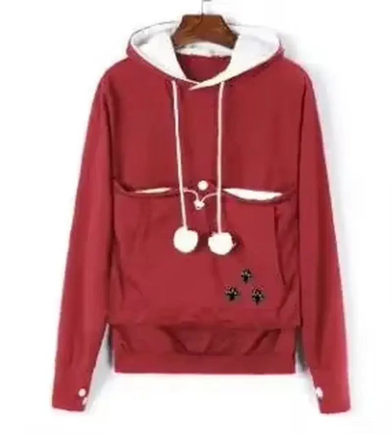 Cozy Puppy Pouch Hoodie for Hands-Free Dog Cuddles Puppy Whippd