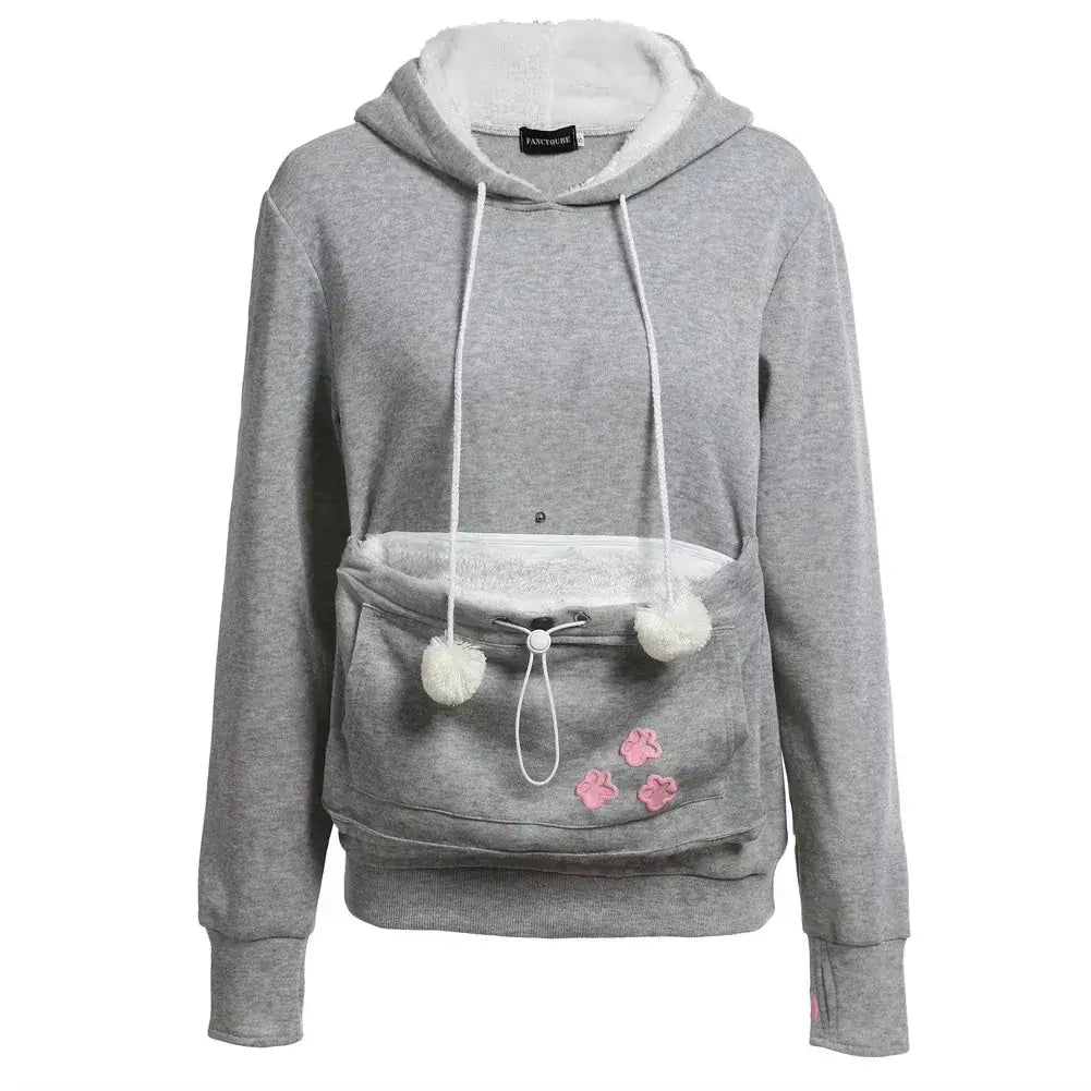 Cozy Puppy Pouch Hoodie for Hands-Free Dog Cuddles Puppy Whippd