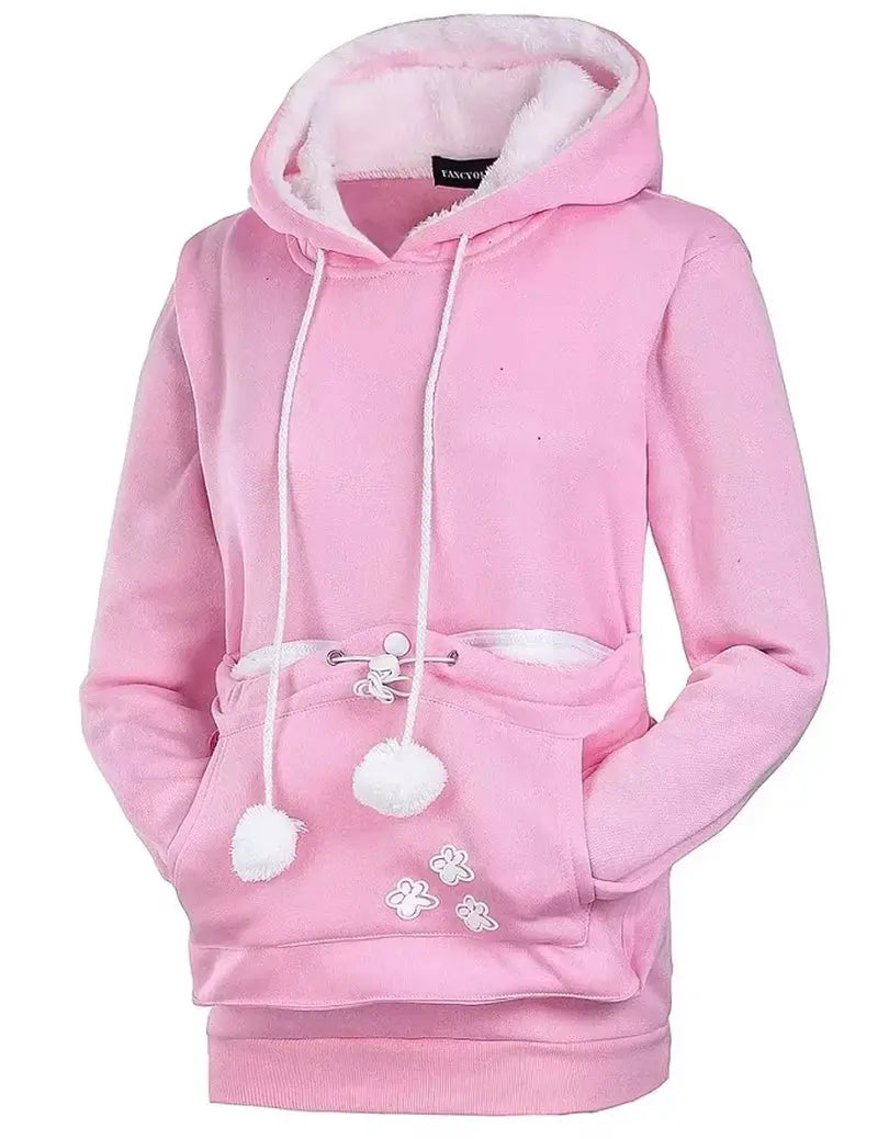 Cozy Puppy Pouch Hoodie for Hands-Free Dog Cuddles Puppy Whippd
