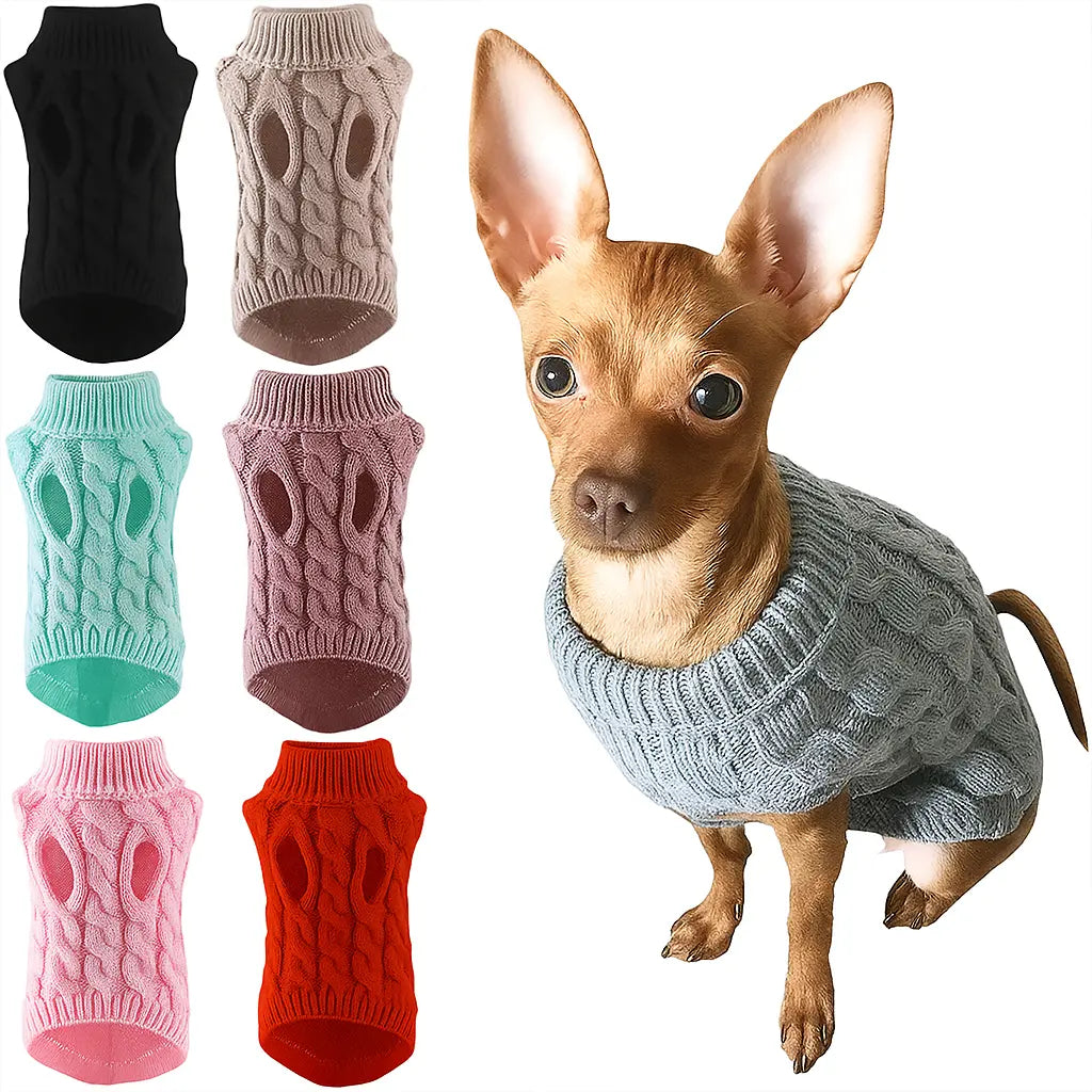 Cozy dog sweater for Small Stylish Dogs Puppy Whippd