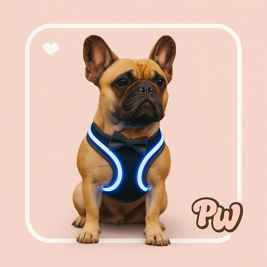 Rechargeable LED Dog Harness for Night Walk Safety