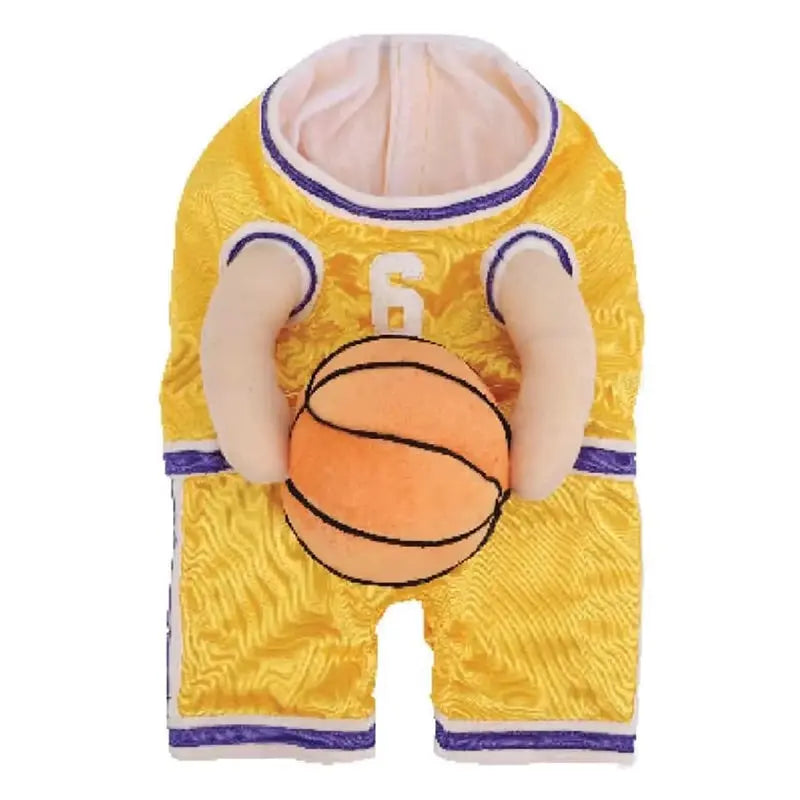 Paw-league MVP Basketball Costume for Dogs with Jersey and Prop Puppy Whippd